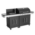 IQBBQKIT6BL Boss Grill Alabama Modular Outdoor Kitchen - 6 Burner Gas BBQ with Sink - Black