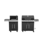 Boss Grill Alabama Modular Outdoor Kitchen - 6 Burner Gas BBQ with Sink - Black