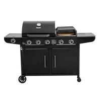 Boss Grill Forno 3-in-1 3 Burner Gas BBQ with Pizza Oven - Black