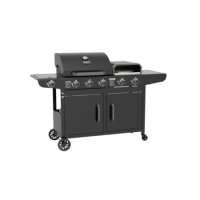 Boss Grill Forno 3-in-1 3 Burner Gas BBQ with Pizza Oven - Black