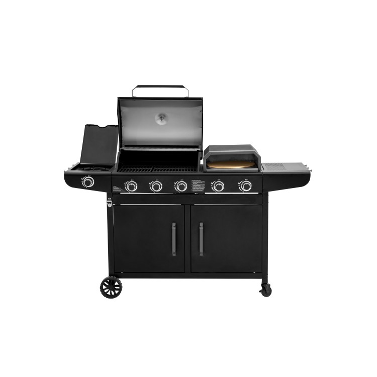 Boss Grill Forno 3-in-1 3 Burner Gas BBQ with Pizza Oven - Black