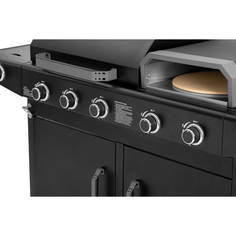 Boss Grill Forno 3-in-1 3 Burner Gas BBQ with Pizza Oven - Black