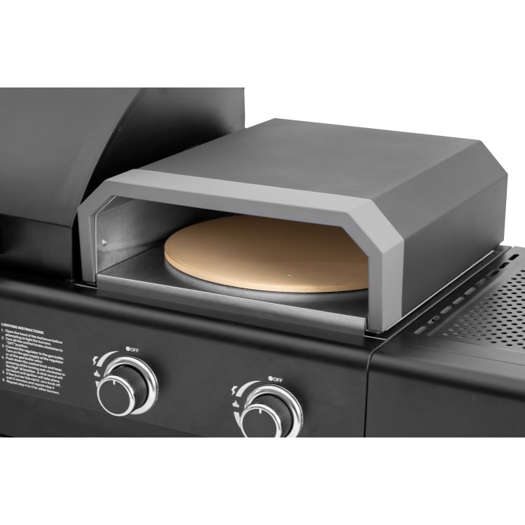 Boss Grill Forno 3-in-1 3 Burner Gas BBQ with Pizza Oven - Black