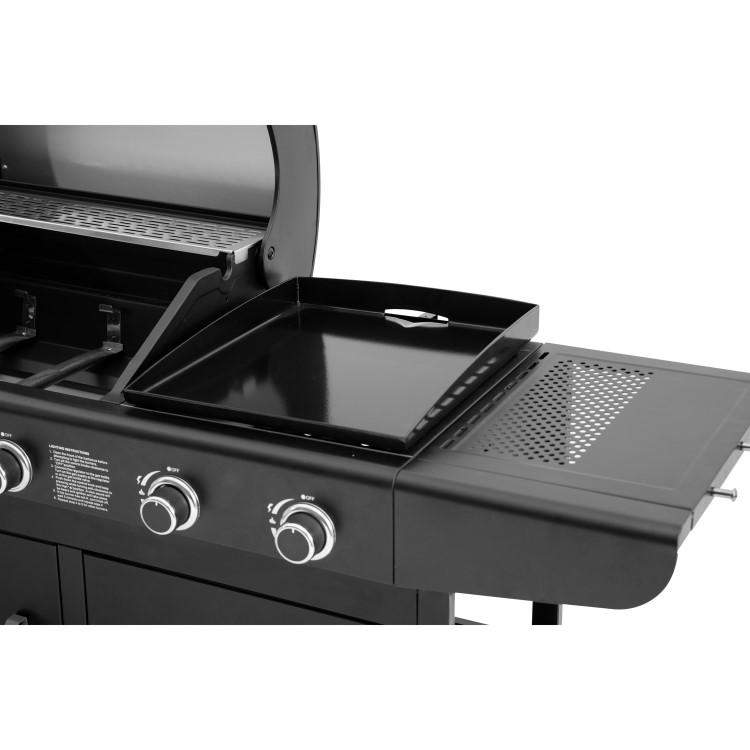 Boss Grill Forno 3-in-1 3 Burner Gas BBQ with Pizza Oven - Black