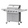 Refurbished Boss Grill Georgia Classic - 4 Burner Gas BBQ Grill with Side Burner - Silver