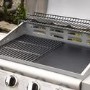 Boss Grill Georgia Classic - 4 Burner Gas BBQ Grill with Side Burner - Silver