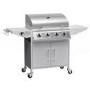 Refurbished Boss Grill Georgia Classic - 4 Burner Gas BBQ Grill with Side Burner - Silver