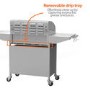 Refurbished Boss Grill Georgia Classic - 4 Burner Gas BBQ Grill with Side Burner - Silver