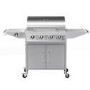 Refurbished Boss Grill Georgia Classic - 4 Burner Gas BBQ Grill with Side Burner - Silver