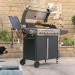 Boss Grill Kentucky Premium - 6 Burner Gas BBQ Grill with Side Burner - Black