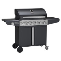 Refurbished Boss Grill Kentucky Premium 6 Burner Gas + 1 Side Burner BBQ in Black