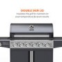 Refurbished Boss Grill Kentucky Premium 6 Burner Gas + 1 Side Burner BBQ in Black