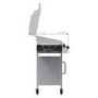 Boss Grill Georgia Classic - 6 Burner Gas BBQ Grill with Side Burner - Silver