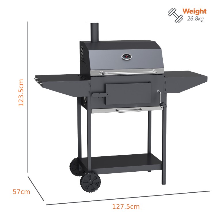 Refurbished Boss Grill Tennessee - Charcoal Grill BBQ with Chimney Smoker