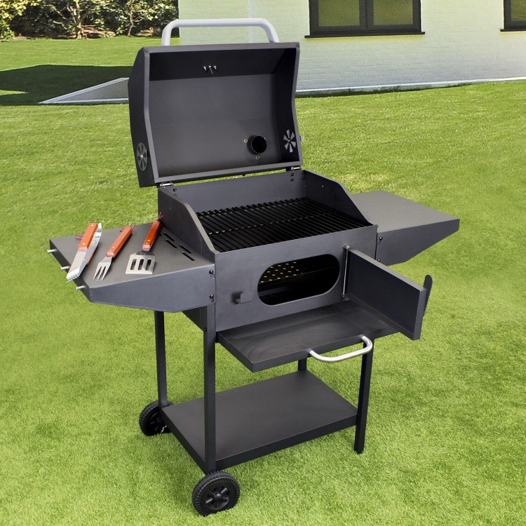 Refurbished Boss Grill Tennessee - Charcoal Grill BBQ with Chimney Smoker
