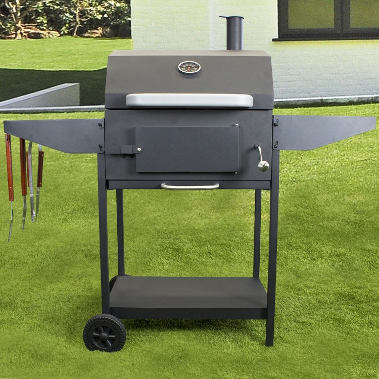 Refurbished Boss Grill Tennessee - Charcoal Grill BBQ with Chimney Smoker