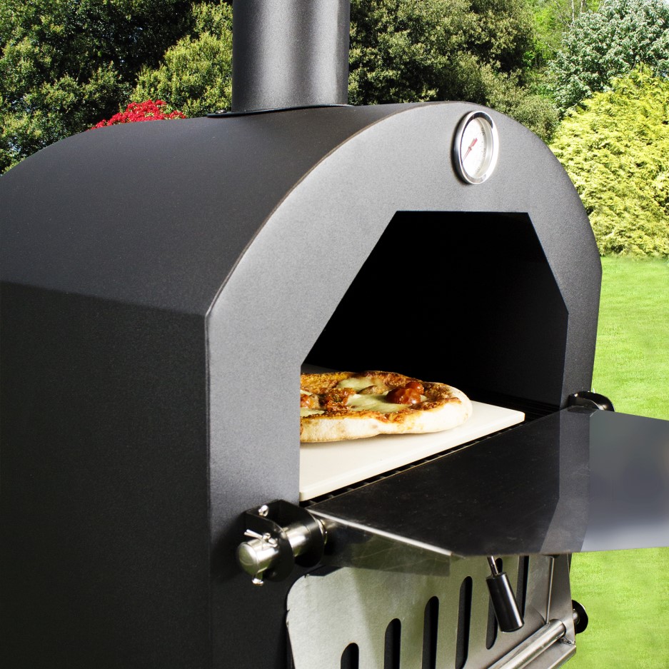 3in1 Charcoal Outdoor Pizza Oven BBQ & Smoker Includes BBQ Cover