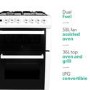 Refurbished electriQ IQDFC1W60 60cm Dual Fuel Cooker