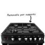 electriQ 60cm Double Oven Dual Fuel Cooker - Black