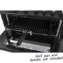 electriQ 60cm Double Oven Dual Fuel Cooker - Black