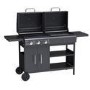 Refurbished Boss Grill Georgia Dual Fuel - 3 Burner Gas & Charcoal BBQ Grill - Black