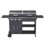 Refurbished Boss Grill Georgia Dual Fuel - 3 Burner Gas & Charcoal BBQ Grill - Black