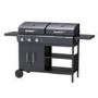 Refurbished Boss Grill Georgia Dual Fuel - 3 Burner Gas & Charcoal BBQ Grill - Black