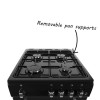 electriQ 50cm Gas Cooker - Black