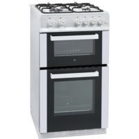 iQ 50cm Gas Twin Cavity Cooker - White