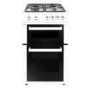 iQ 50cm Gas Twin Cavity Cooker - White
