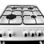 iQ 50cm Gas Twin Cavity Cooker - White