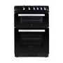 electriQ 60cm Double Oven Gas Cooker - Black