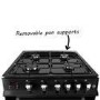 electriQ 60cm Double Oven Gas Cooker - Black