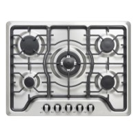 iQ 70cm 5 Burner Gas Hob - Stainless Steel
