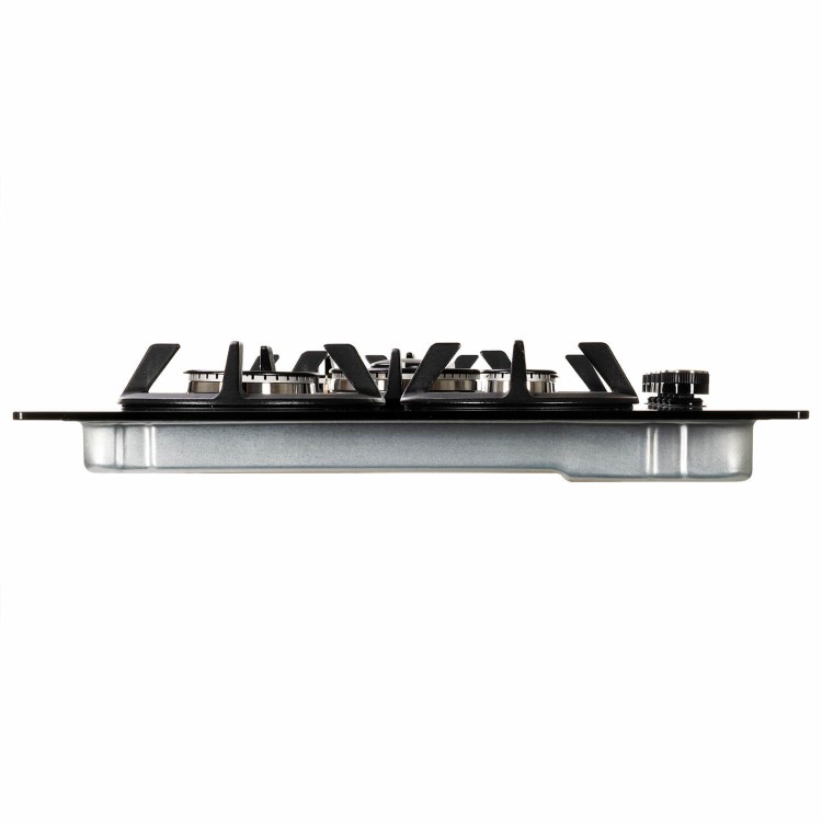 electriQ 75cm Gas on Glass 5 Burner Gas Hob - Black