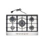 Refurbished electriQ EQGH755SS 75cm 5 Burner Gas Hob Stainless Steel