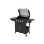 Boss Grill Georgia Classic - 4 Burner Gas BBQ with Side Burner - Black