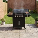 IQH4BBL Boss Grill Georgia Classic - 4 Burner Gas BBQ with Side Burner - Black