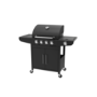 Boss Grill Georgia Classic - 4 Burner Gas BBQ with Side Burner - Black
