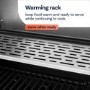 Boss Grill Georgia Classic - 4 Burner Gas BBQ with Side Burner - Silver