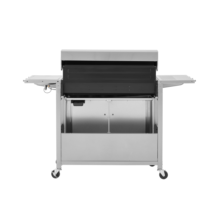 Boss Grill Georgia Classic - 6 Burner Gas BBQ Grill with Side Burner - Silver
