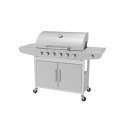IQH6B Boss Grill Georgia Classic - 6 Burner Gas BBQ Grill with Side Burner - Silver