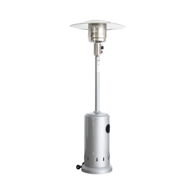electriQ Mushroom Gas Patio Heater - Stainless Steel 