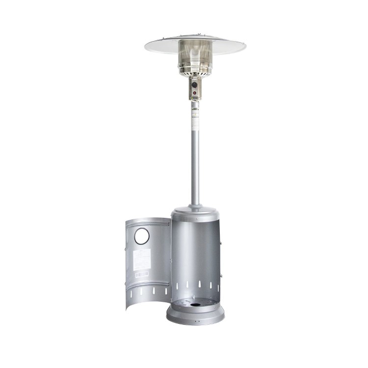 electriQ Mushroom Gas Patio Heater - Stainless Steel 
