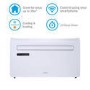 Refurbished electriQ 10000 BTU Wall Mounted Heat Pump Air Conditioner with Smart App