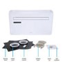 electriQ iQool 12000 BTU Wall Mounted All-In-One Smart Air Conditioner with Heat Pump - No Outdoor Unit Needed