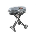 IQPORT2 Boss Grill Deluxe Portable - 2 Burner Gas BBQ Grill with Trolley - Grey