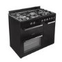 electriQ 90cm Dual Fuel Triple Cavity Range Cooker - Black