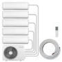 electriQ iQool Multi-Split 5 x 12000 BTU Smart Wall Mounted Split Air Conditioner with Heat Pump - Pipe Kits Included