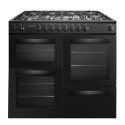 IR100DFMCB Inalto 100cm Dual Fuel Range Cooker - Black